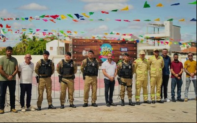 Prefeito Henry Lira e forças de segurança alinham planejamento para garantir tranquilidade no São João de Santa Luzia 2025