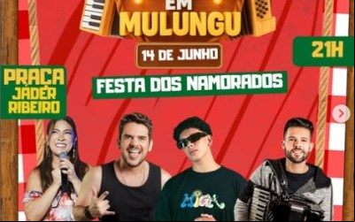 Festa dos Namorados 2025 promete agitar o coração de Mulungu nesta noite de sábado